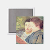 Frauen lesen magnet (Vorderseite/Rückseite)