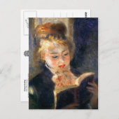 Frauen lesen postkarte (Vorne/Hinten)