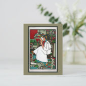 Frauen lesen postkarte (Stehend Vorderseite)