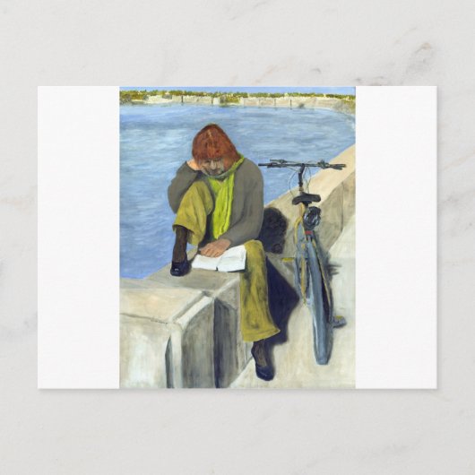 Frauen lesen postkarte (Vorderseite)