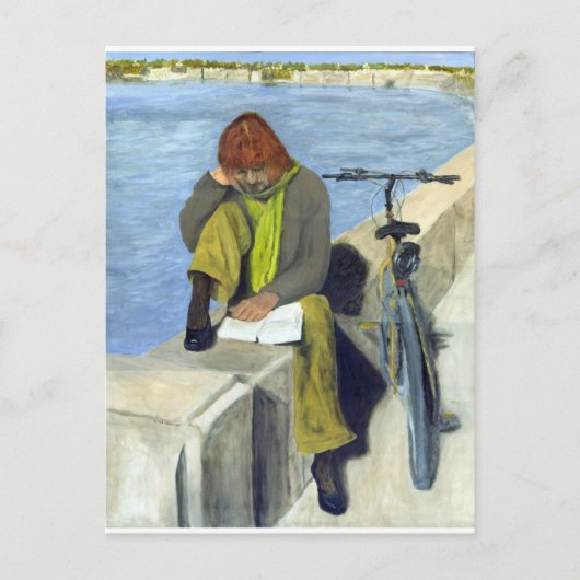 Frauen lesen postkarte (Vorderseite)