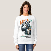 FRAUEN LET'S GOO LERNEN SCHWEISSHEMD SWEATSHIRT (Vorne ganz)