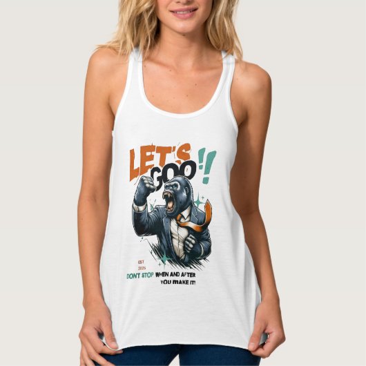 FRAUEN LET'S GOO LERNEN TANK TOP (Vorderseite)