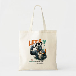 FRAUEN LET'S GOO LERNEN TOTE BAG TRAGETASCHE