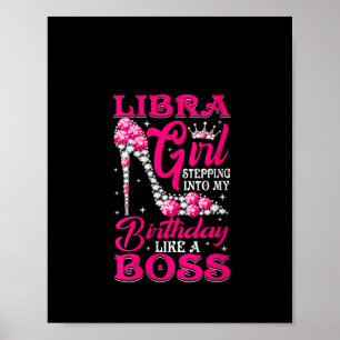Frauen Libra Girl Einstieg in meine Geburtstagszei Poster