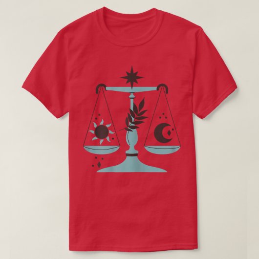Frauen Libra Zodiac Horoskop Astrologie T - Shirt (Design vorne)
