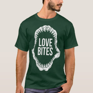 Frauen Liebe Bites Hai für Jungen Valentinstag T-Shirt
