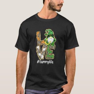 Frauen Liebe Gammy Life Gnome Funny St Patrick's D T-Shirt