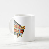 Frauen-Liebe ich Fische befürchten mich Kaffeetasse (Vorderseite Links)