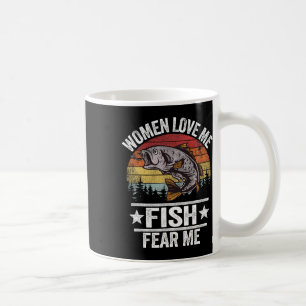 Frauen Liebe Me Fisch Angst Me Männer Fisher Vinta Kaffeetasse