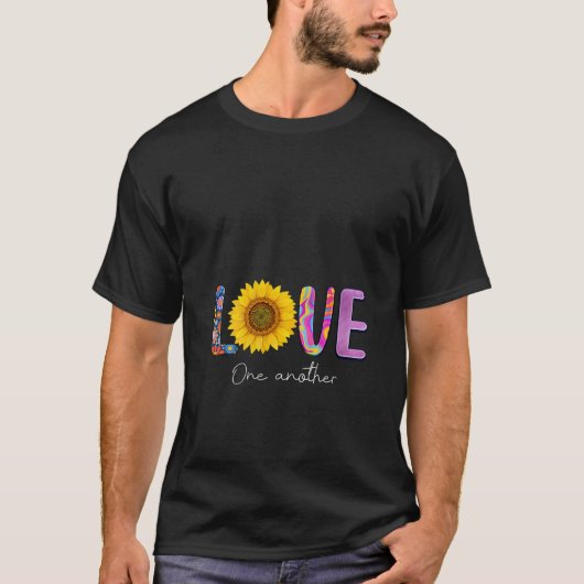 Frauen Liebe One Another V Neck T-Shirt (Vorderseite)