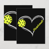 Frauen Liebe Pickleball - niedliches Pickleball-Sp (Vorne/Hinten)