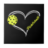 Frauen Liebe Pickleball - niedliches Pickleball-Sp Fliese (Vorderseite)