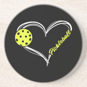 Frauen Liebe Pickleball - niedliches Pickleball-Sp Getränkeuntersetzer
