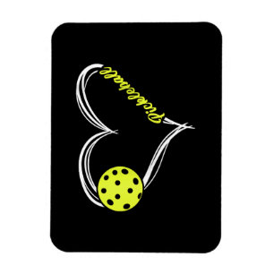 Frauen Liebe Pickleball - niedliches Pickleball-Sp Magnet