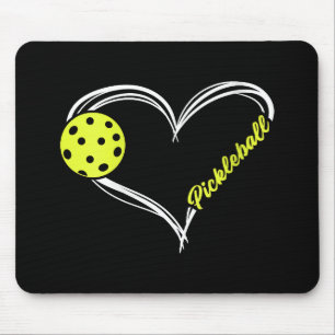Frauen Liebe Pickleball - niedliches Pickleball-Sp Mousepad