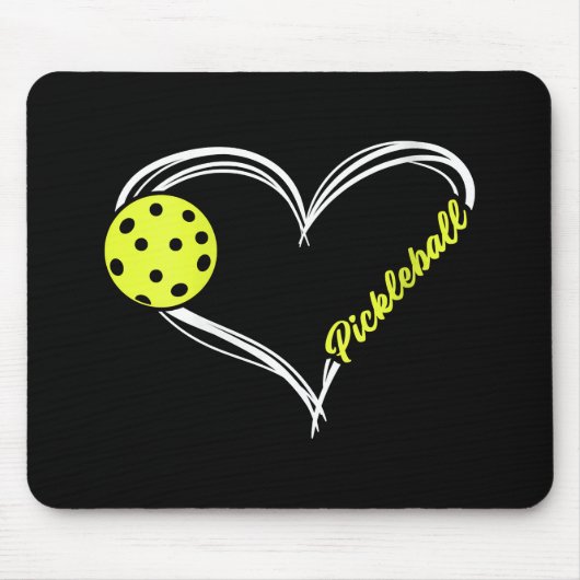 Frauen Liebe Pickleball - niedliches Pickleball-Sp Mousepad (Vorne)