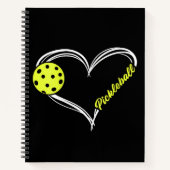 Frauen Liebe Pickleball - niedliches Pickleball-Sp Notizblock (Vorderseite)
