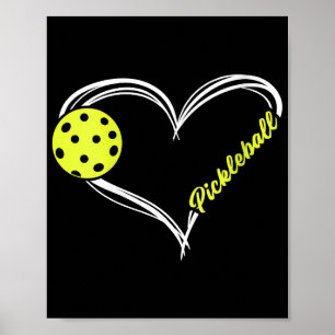 Frauen Liebe Pickleball - niedliches Pickleball-Sp Poster