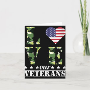 Frauen Liebe Unsere Veteranen Frohen Veteranentag  Karte
