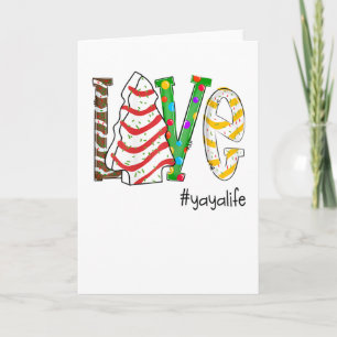 Frauen Liebe Yayalife Weihnachten Oma Geschenk Süß Karte