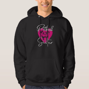 Frauen lieben Hundehalter Hund Pitbull Schwester Hoodie