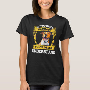 Frauen lieben Hundehund Lover Pittie Pitbull T-Shirt