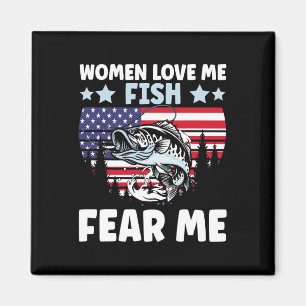 Frauen lieben mich Fische fürchten mich Männer Vin Magnet