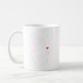 Frauen lieben Mum Baby Hug Herz Kind Geburt V-nec Kaffeetasse (Links)
