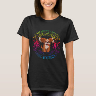 Frauen Liebenswerter Hund Sagt Ich Bin Meistens Fr T-Shirt
