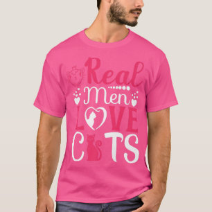Frauen Liebliche Katze Katze liebt echte Männer Li T-Shirt