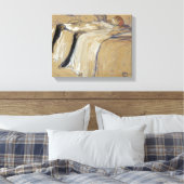 Frauen liegen auf ihrem Rücken - Lassitude Leinwanddruck (Insitu (Schlafzimmer))