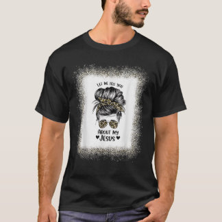 Frauen Ließ mir, Ihnen von meinem Jesus Leopard-Sc T-Shirt