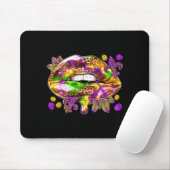 Frauen Lippen Mardi Gras Karneval Fett Mousepad (Mit Mouse)