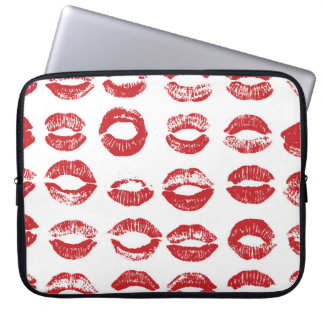 Frauen Lippen Set. Handgezogene Aquarelllips-Isola Laptopschutzhülle