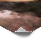 Frauen Lippen Wolken Vape Premium Poster (Ecke)