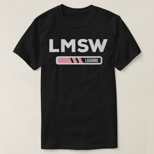 Frauen LMSW Laden lizenzierter Master-Sozialarbeit T-Shirt (Design vorne)