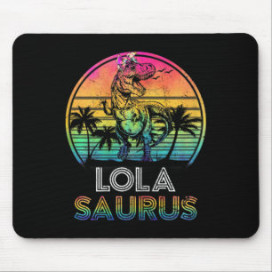 Frauen Lolasaurus Dinosaurier Lola Saurus Familie Mousepad