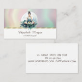 Frauen Lotus farbenfroh Visitenkarte (Vorne/Hinten)