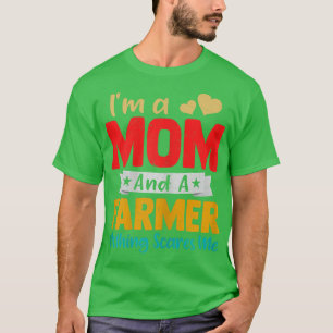Frauen lustig, ich bin eine Mama und ein Bauer, de T-Shirt