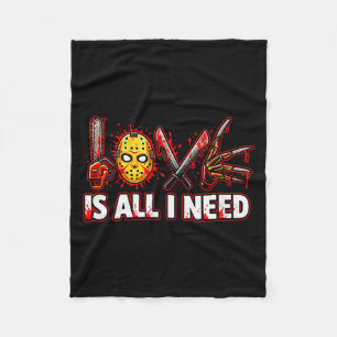 Frauen Lustiger Horror Liebe Ist Alles Was Ich Bra Fleecedecke