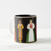 Frauen M004 der WeltTasse Zweifarbige Tasse (Vorderseite Links)