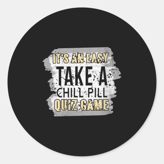 Frauen machen eine Pause beim Sonnenbad Quiz Game Runder Aufkleber (Vorderseite)