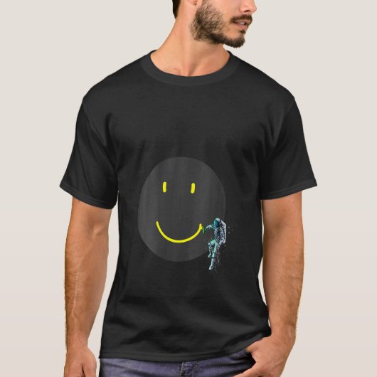 Frauen machen Moon Smile Astronaut Space Sprayer T-Shirt (Vorderseite)