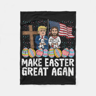 Frauen machen Ostern wieder großartig Trump Jesus Fleecedecke