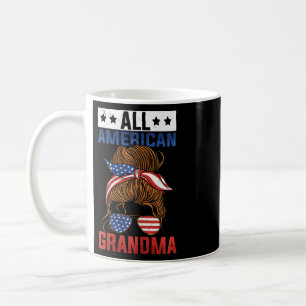 Frauen Mädchen All American Oma 4. Juli Kaffeetasse