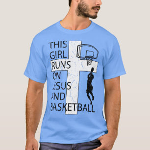 Frauen Mädchen Basketball Christlich Jesus und Kor T-Shirt