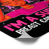 Frauen Mädchen Ich bin eine Überlebende Brustkrebs Poster (Ecke)