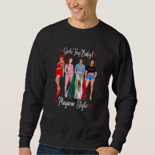Frauen Mädchen PlayaCar Mädchen Reise Latina Mexik Sweatshirt