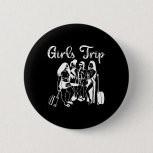 Frauen Mädchen Reise Urlaub Reise Hochzeit Button